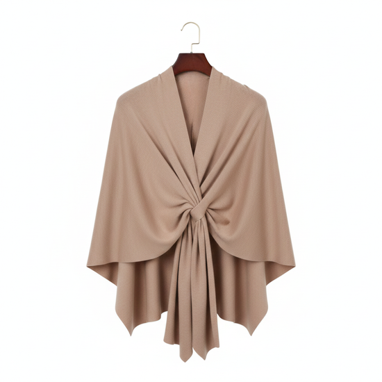 Aurelyn – Crossover Knit Wrap Shawl