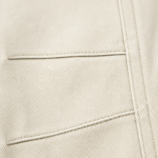 Cropelle – Stitch Detail Cropped Straight Pants