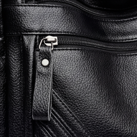 Carria - Soft Leather Multi Pocket Shoulder Bag