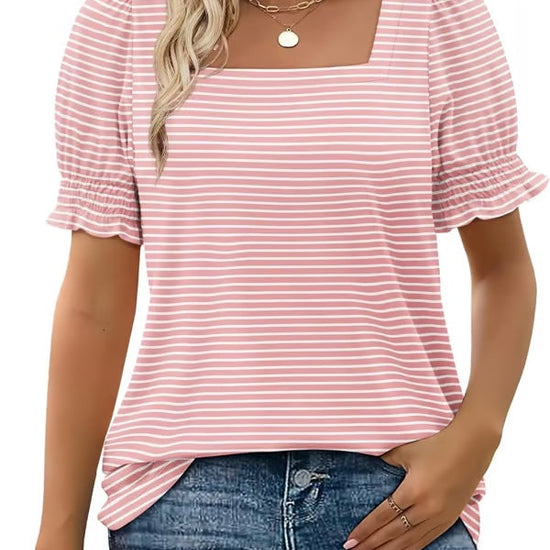 Easeen - Comfy, Covered & Square-Neck Top