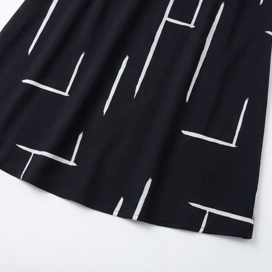 Elunara – Women's Pocketed Dolman Dress with Abstract Print