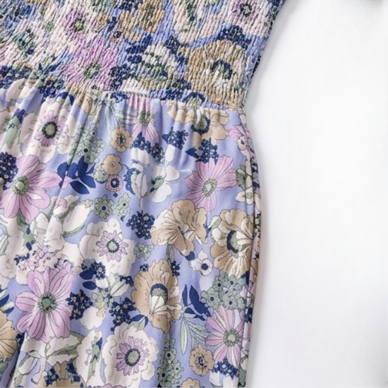 Bloomara – Floral Wide-Leg Jumpsuit with Pockets