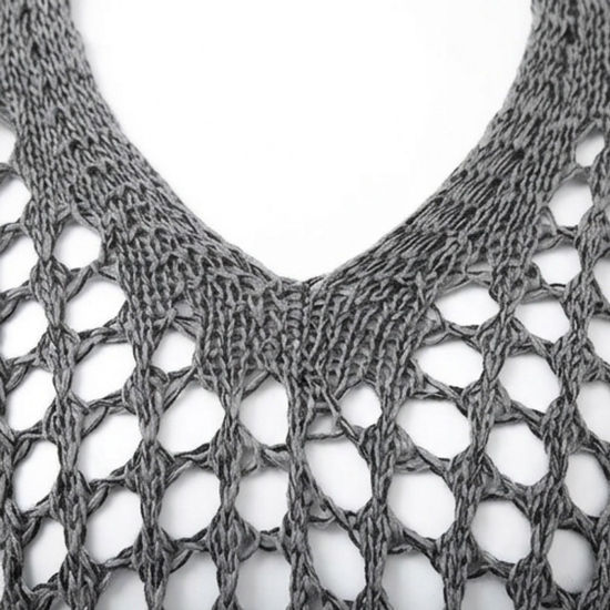 Covena – Women's breezy crochet knit layering top