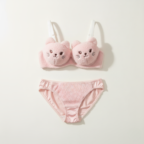 Cozyelle - Women's Plush Lingerie Set, Soft Fleece Cozy Warm