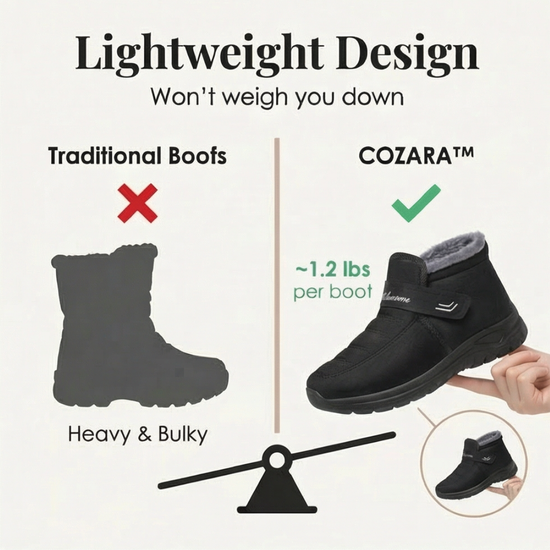 Cozara - Fur Lined Slip On Winter Boots