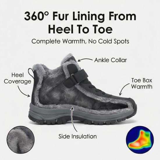 Cozara – Women's Fur Lined Winter Ankle Boots