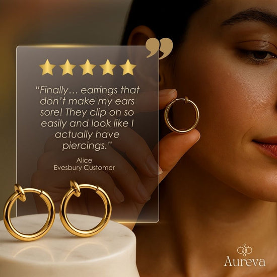 Aureva – Retractable Clip-On Comfort Earrings