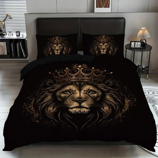 Dreamvera – Safari Lion Bedding Set, Duvet Cover & Pillowcases