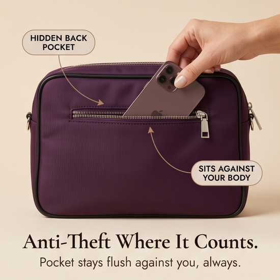 Carryella – Multi-Pocket Shoulder Bag with Anti-Theft Design
