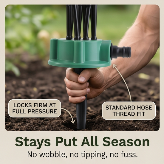 Aquava – 360° Multi-Arm Garden Sprinkler