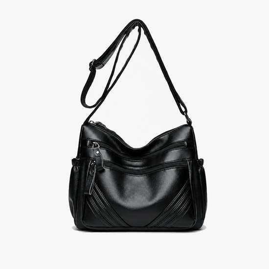 Carria - Soft Leather Multi Pocket Shoulder Bag