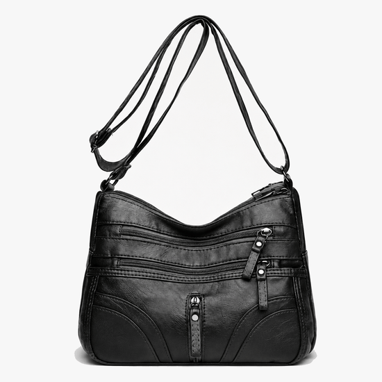 Caressa – Soft Leather Multi Pocket Crossbody Bag