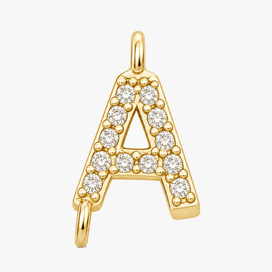 Aurela – Sparkling Initial Cross Necklace