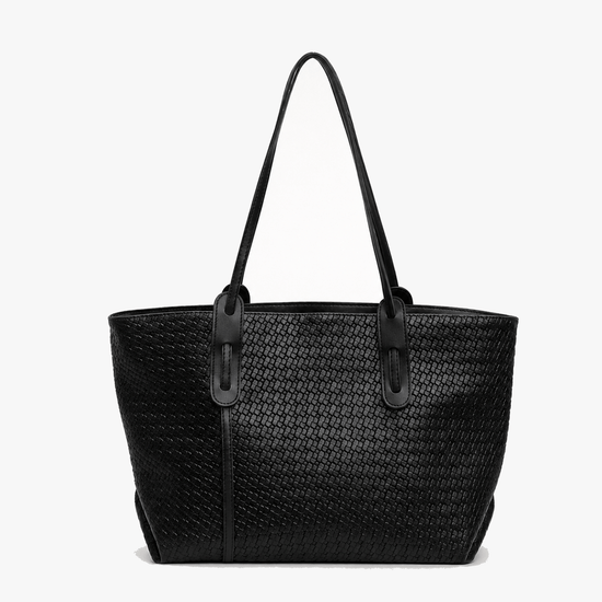 Ardenna – Woven Faux Leather Tote