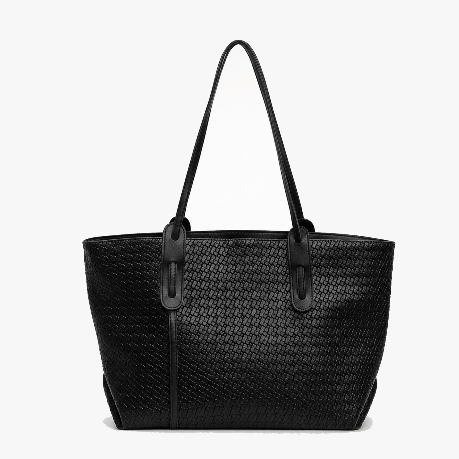 Ardenna – Woven Faux Leather Tote