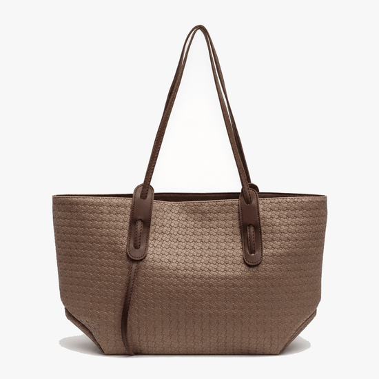 Ardenna – Woven Faux Leather Tote