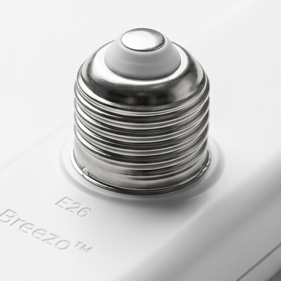 Breezo – Screw-In Ceiling Fan with LED Light