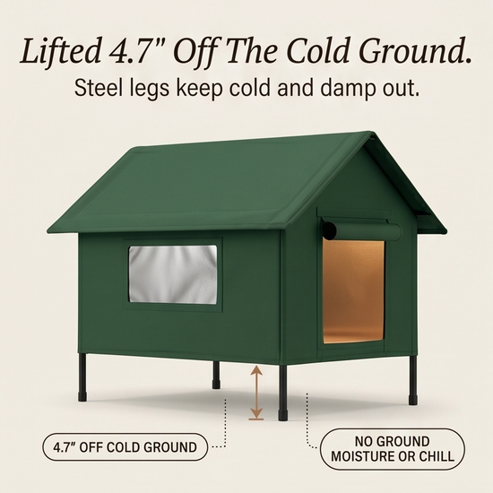 CatHaven – Waterproof Cat House with Thermal Lining