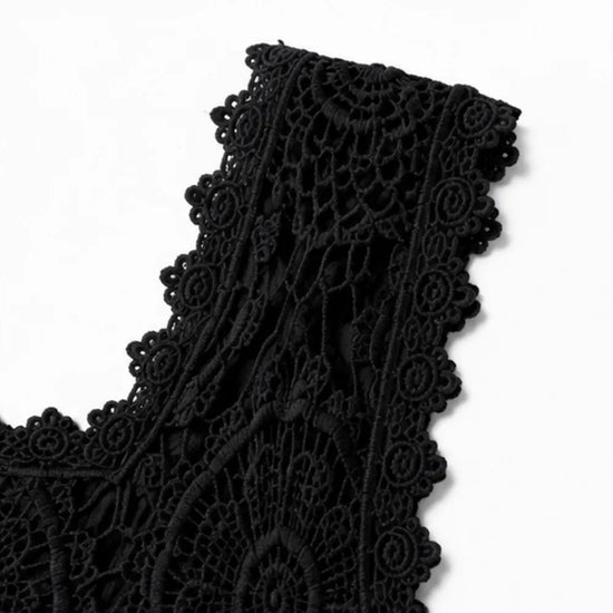 Florelle – Crochet Lace Like Square Neck Tank Top for Summer