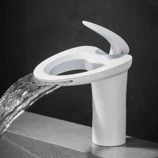 Copperflow – Waterfall Bathroom Faucet, Single Hole