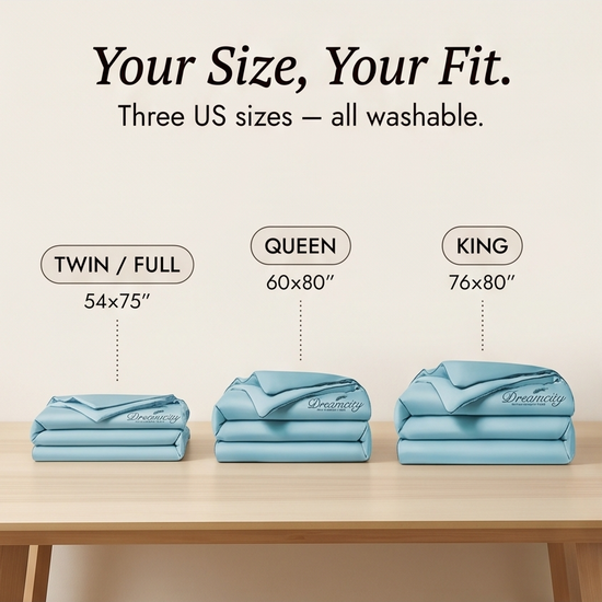 DreamCool – Cooling Ice-Silk 4-Piece Bedding Set