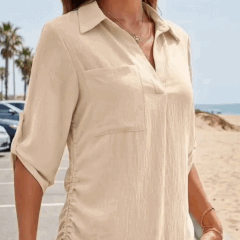 The throw-on shirt-dress for everywhere but the water.