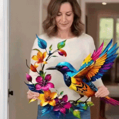 Manche Wände brauchen einfach einen Kolibri.