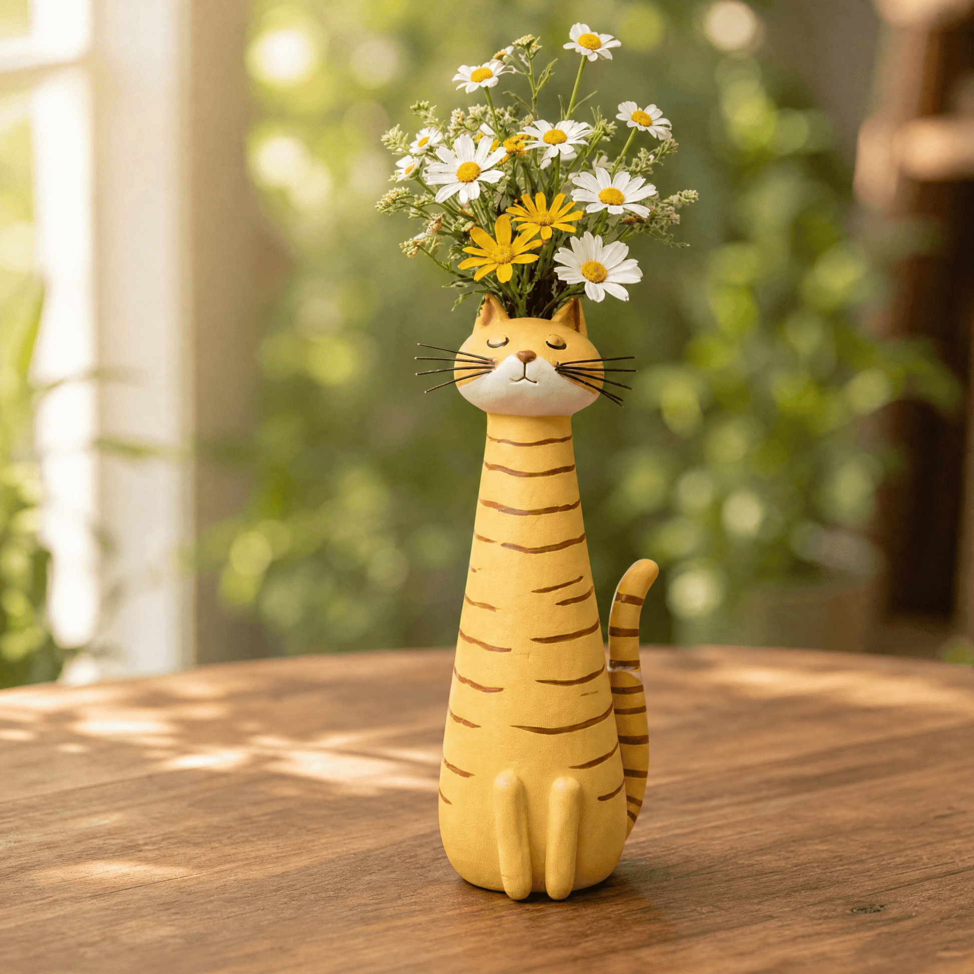 Felina – Handmade Ceramic Cat Flower Vase