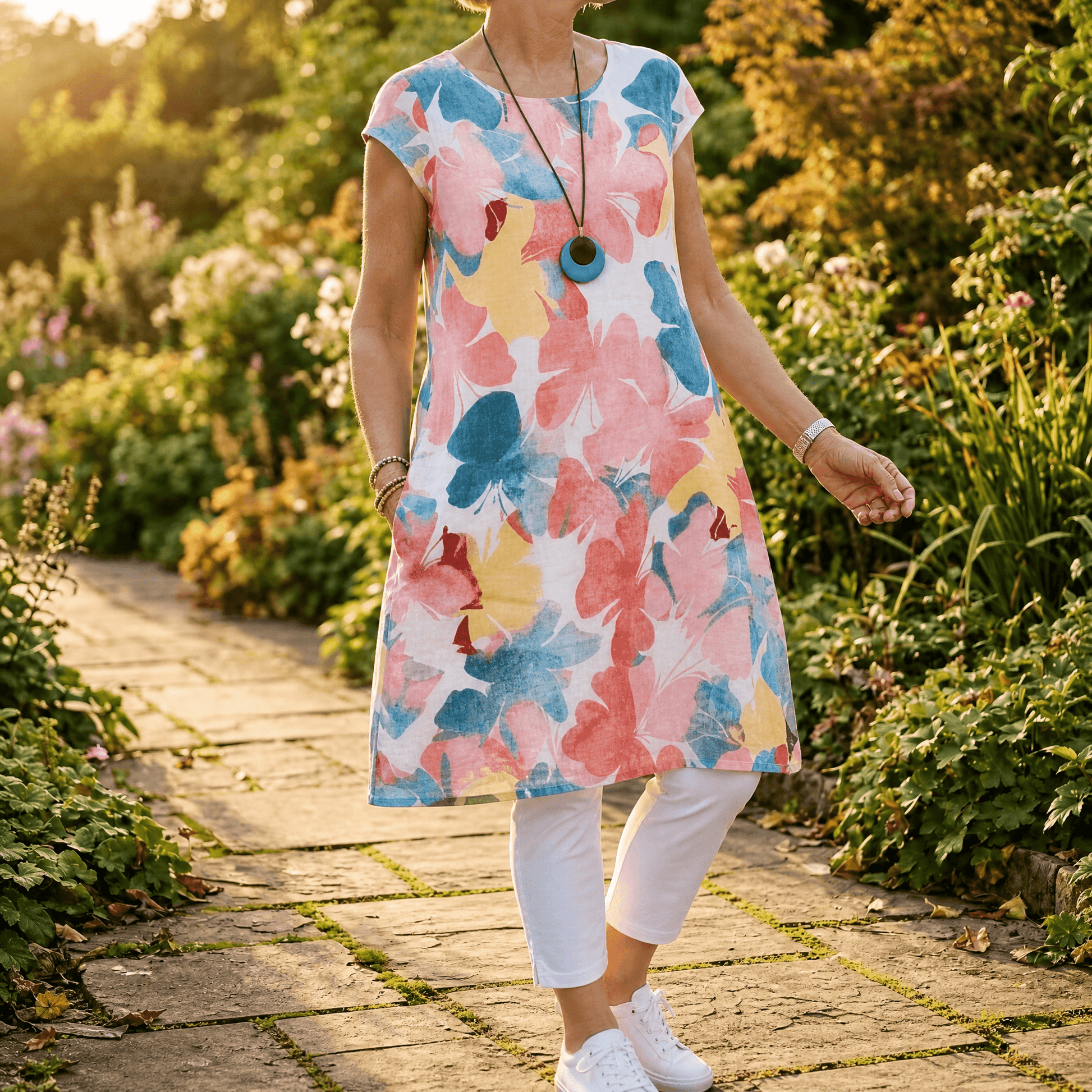 Florella – Watercolor Floral Summer Dress