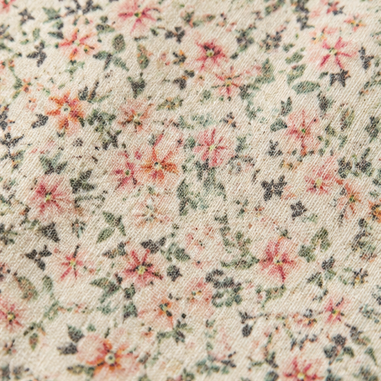 Florenne – Ditsy Floral Blouse with Buttons and 3/4 Sleeves