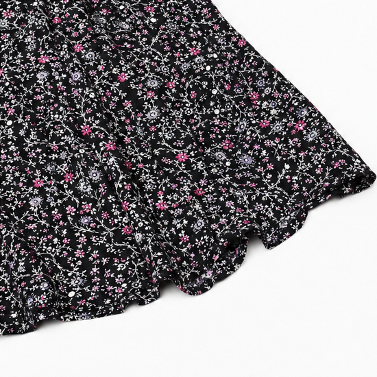 Florenza – Floral V-neck Short Sleeve Tunic Top for Women