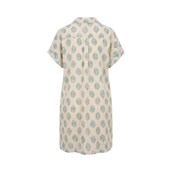 Printed Shirt Dress - back