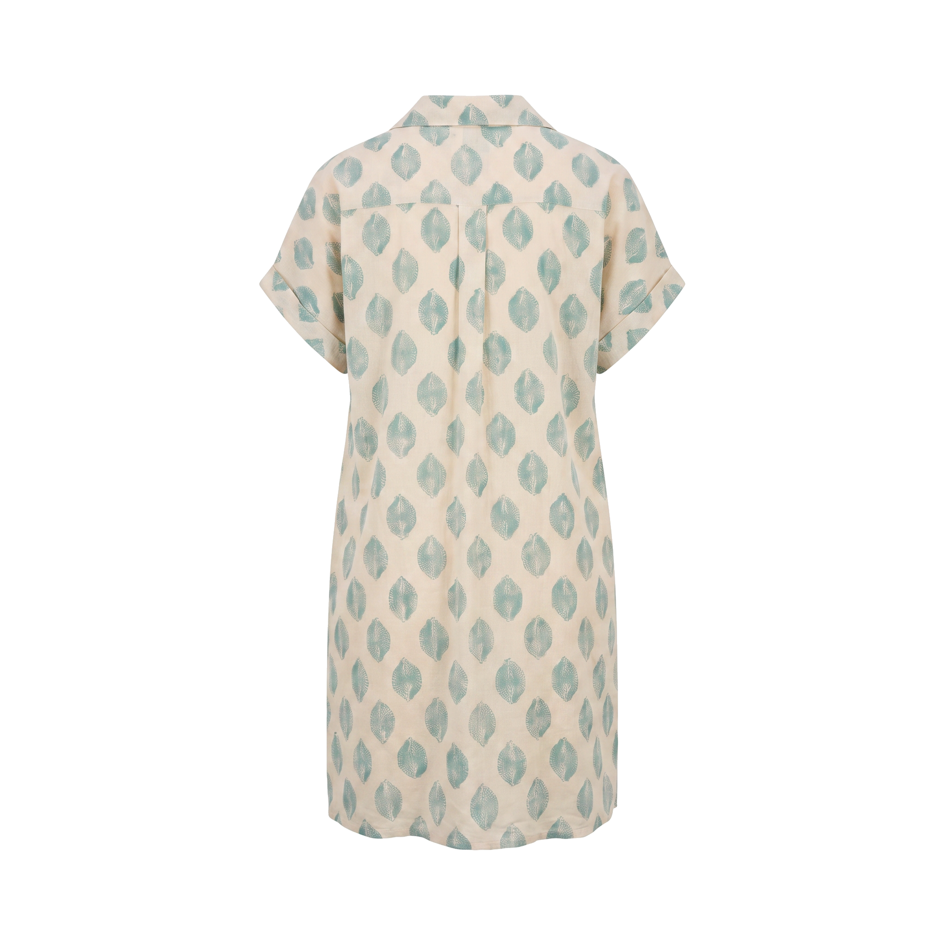 Printed Shirt Dress - back