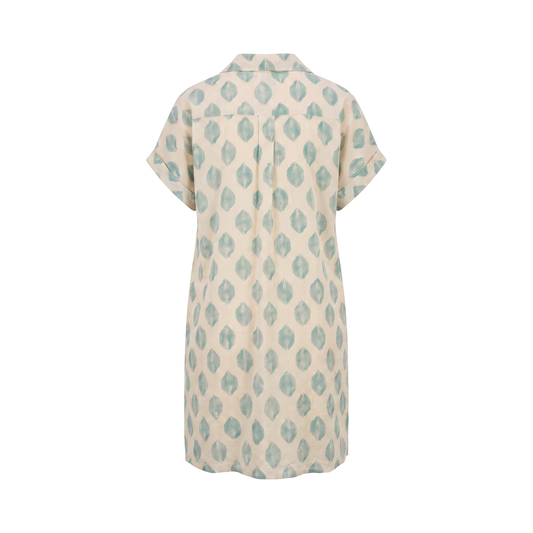 Printed Shirt Dress - back