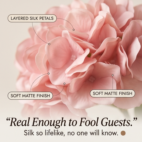 Bloomvera – Realistic Silk Hydrangea Bouquet