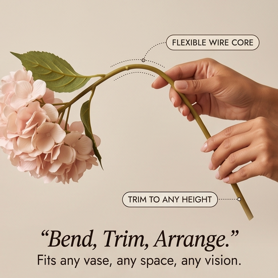 Bloomvera – Realistic Silk Hydrangea Bouquet
